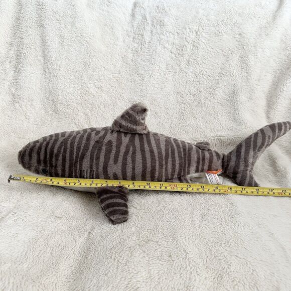 Wild Republic Tiger Shark Plush 22" Stuffed Animal Aquarium Fish Toy - Picture 7 of 8